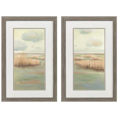 Paragon Wetlands 21"w X 33"h Framed Wall Art Set Of 2