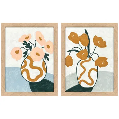 Paragon Whimsical Bloom 14"w X 18"h Framed Art Set Of 2