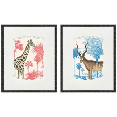 Paragon Wild Wonderland I 21"w X 25"h Framed Wall Art Set Of 2
