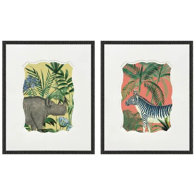 Paragon Wild Wonderland Ii 21"w X 25"h Framed Wall Art Set Of 2