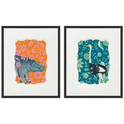 Paragon Wild Wonderland Iii 21"w X 25"h Framed Wall Art Set Of 2