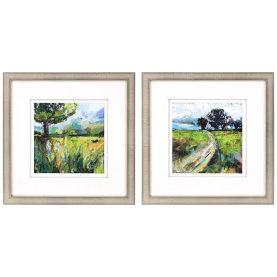 Paragon Wildflower Meadow 26"w 2-piece Framed Giclee Wall Art Set