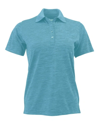 Paragon Women's Dakota Striated Heather Polo In Blue