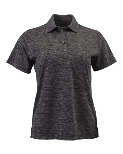 Paragon Women's Dakota Striated Heather Polo In Grey