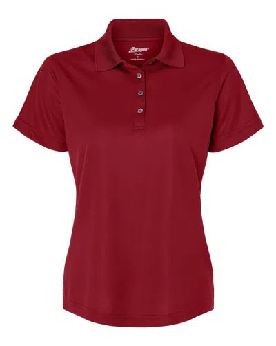 Paragon Women's Saratoga Performance Mini Mesh Polo In Red