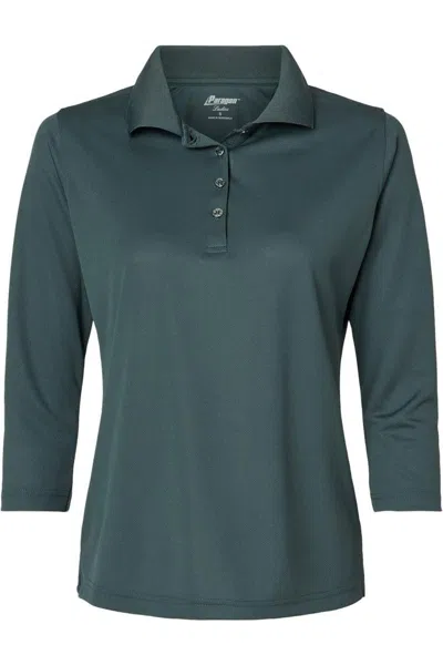 Paragon Women´s Lady Palm Three-quarter Sleeve Polo In Green