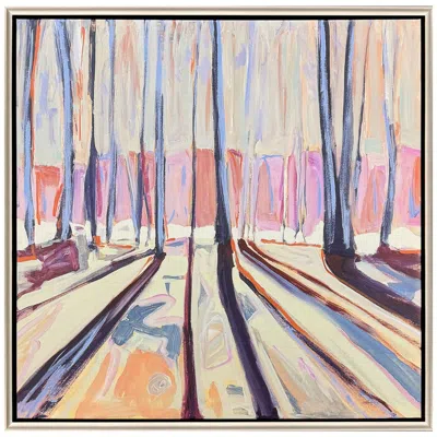 Paragon Woodland Reflections 40"w X 40"h Modern Canvas