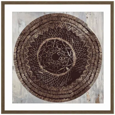 Paragon Zulu Gold Ii 30"w X 30"h Framed Art In Brown