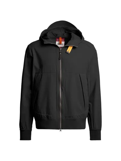 Parajumpers Abner Hooded Zip-up Jacket In Black