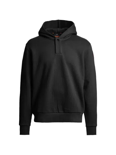 Parajumpers Aidone Logo-patch Hoodie In Black