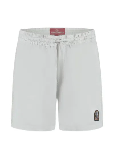 Parajumpers Kids' Alcor Logo Patch Swim Shorts In Gray