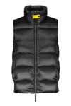 Parajumpers Ali Water Repellent 750 Fill Power Down Twill Puffer Vest In Black