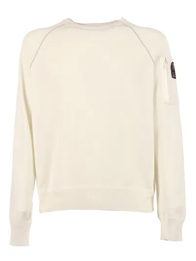 Parajumpers Barr Man Crew Neck Sweater In Neutral