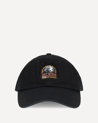 Parajumpers Baseball Cap Leod With Logo In Black
