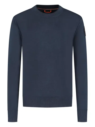Parajumpers Kids' Basic Braw Crew-neck Sweater In Blue