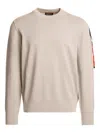 Parajumpers Basic Braw Crew-neck Sweater In Neutral