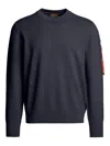 Parajumpers Basic Braw Crew-neck Sweatshirt In Blue