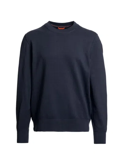 Parajumpers Basic Braw Logo-patch Sweater In Blue