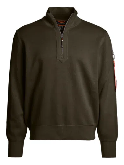 Parajumpers Basic Scoe Crew-neck Sweater In Green