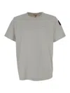 PARAJUMPERS GREY CREW NECK T-SHIRT IN COTTON MAN