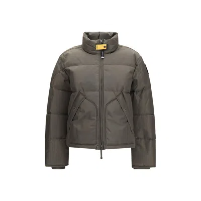 Parajumpers Bicolor Polyamide Full-length Jacket In Gray