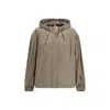 Parajumpers Bicolor Polyamide Shell Jacket In Brown
