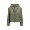 Parajumpers Bicolor Polyamide Shell Jacket In Green