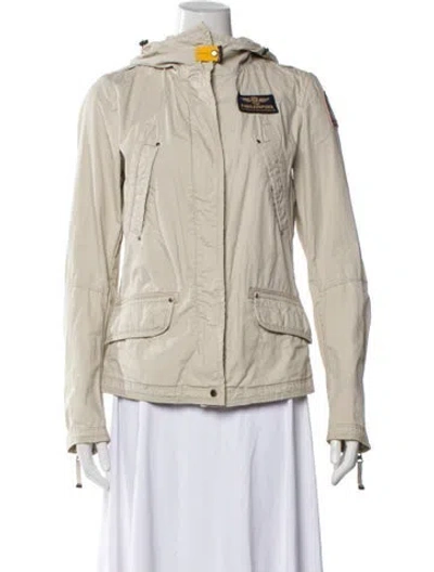 Pre-owned Parajumpers Biker Jacket In Neutral