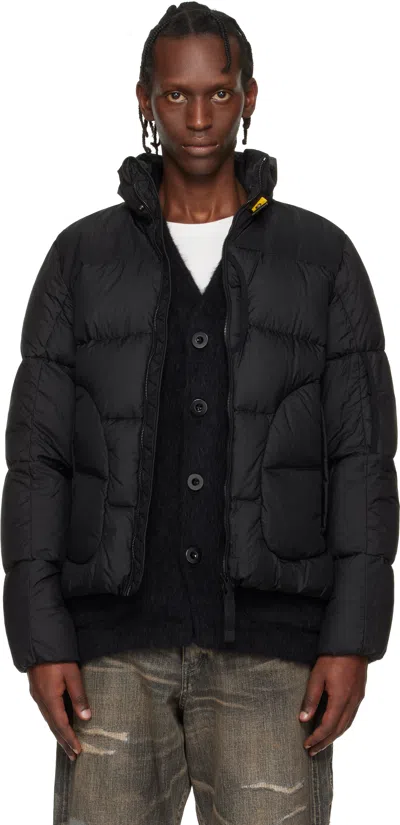 Parajumpers Black Blackburn Hooded Down Jacket