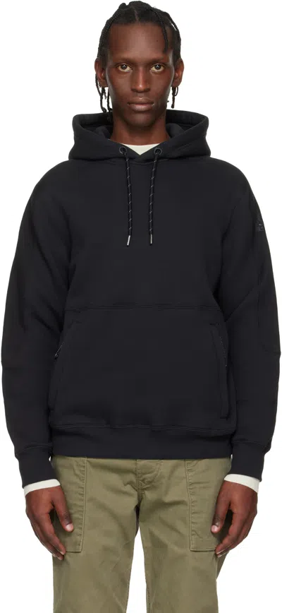 Parajumpers ブラック Elijah フリース フーディ In Black