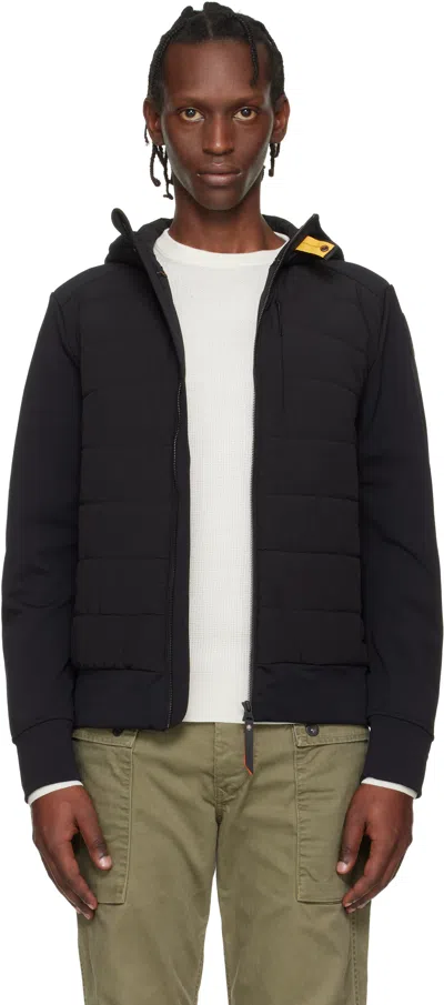 Parajumpers ブラック Manfred Hybrid ジャケット In Black