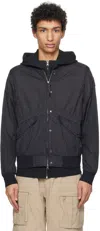 Parajumpers Black Novak Bomber Jacket In 0710 Pencil