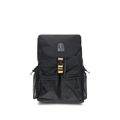 PARAJUMPERS BLACK NYLON BACKPACK