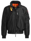Parajumpers Black Orange Lining Bomber Jacket In Multi