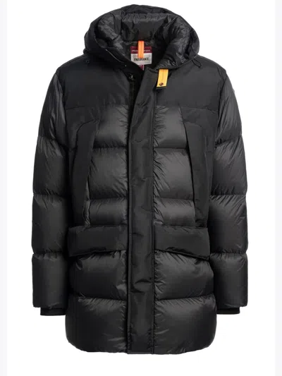 Parajumpers Black Polyamide Coat