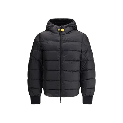 Parajumpers Black Polyamide Jacket Coat