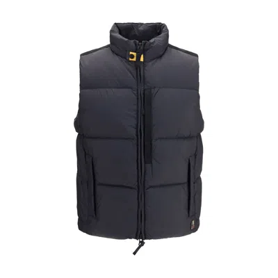 Parajumpers Black Polyamide Sleeveless Jacket In Blue
