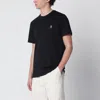 Parajumpers Black Regular-fit T-shirt With Logo Patch In Black