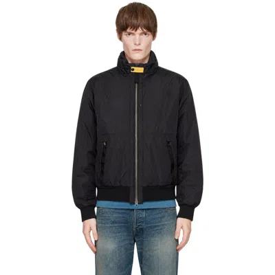 Parajumpers Black Tuam Padded Bomber Jacket In 0541 Black
