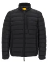 Parajumpers Quilted Padded Jacket With Hood And Striking Strap Detail In Black