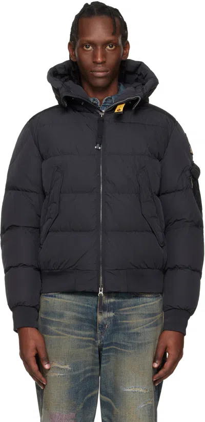 Parajumpers ブラック Wilmont フード ダウンジャケット In Blue