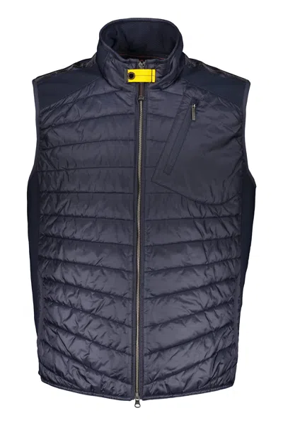 Parajumpers Blue Padded Vest With Zip
