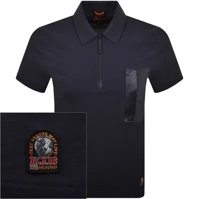 Parajumpers Bordley Polo T Shirt Ink Blue