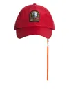 Parajumpers Bravo Logo-patch Baseball Cap In Red