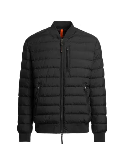 Parajumpers Breving Quilted Bomber Jacket In Black