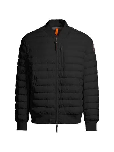 Parajumpers Breving Quilted Zip-up Jacket In Black