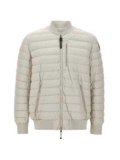 Parajumpers Breving Ribbed Bomber Jacket In Neutral
