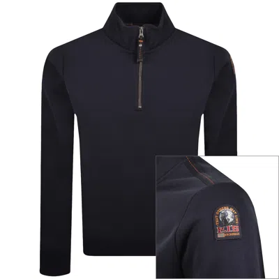 Parajumpers Broad Peak Zip Sweatshirt Navy In Blue