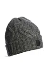 Parajumpers Cable-knit Beanie In Gray