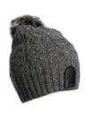 Parajumpers Cable-knit Pom-pom Hat In Gray